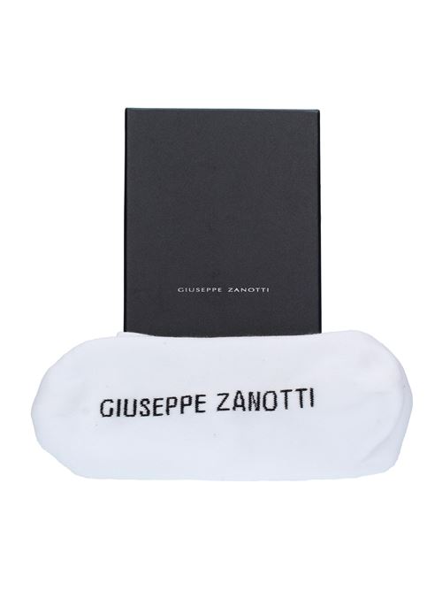 Calzini in tessuto misto cotone bianco GIUSEPPE ZANOTTI | ERU3015-1BIANCO-NERO